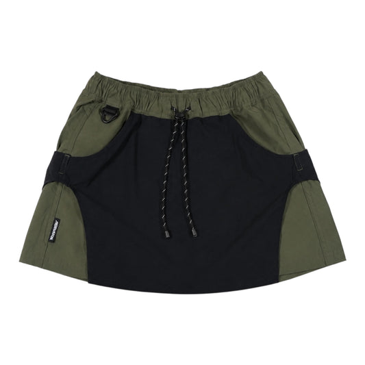 09. Tech Skort - Black / Olive green