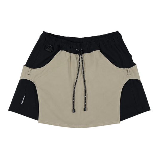 08. Tech Skort - Khaki / Black