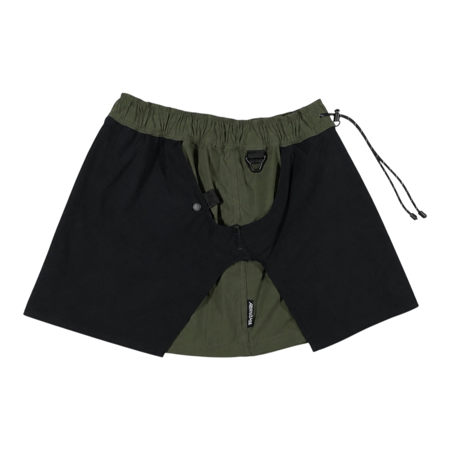 09. Tech Skort - Black / Olive green